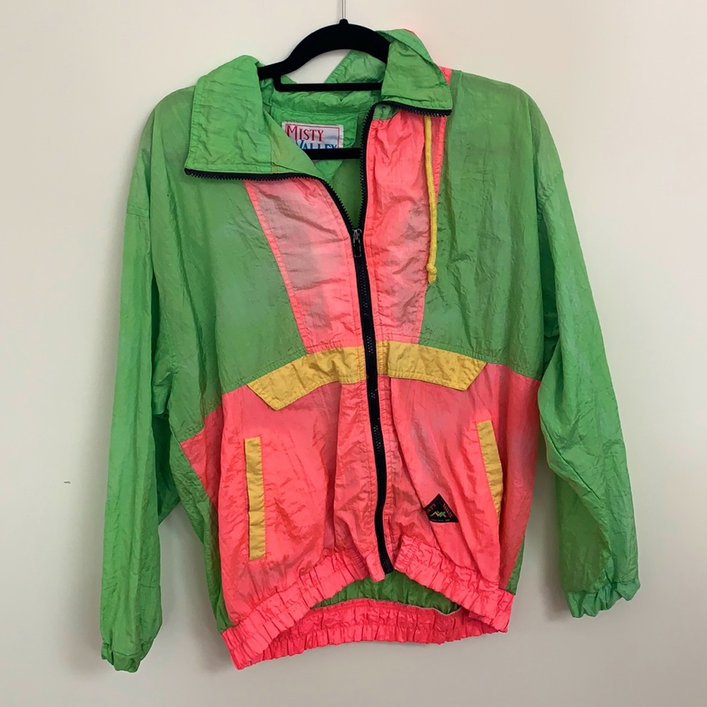 Vintage retro rain jacket pullover